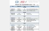 CALENDRIER CDAME 2025